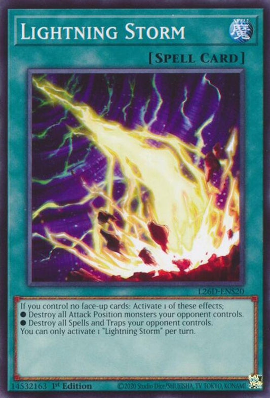 L26D-ENS20 - Lightning Storm - Common / Short Print - Legendary Modern Decks 2026