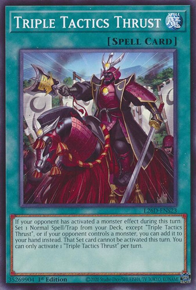 L26D-ENS23 - Triple Tactics Thrust - Common - Legendary Modern Decks 2026