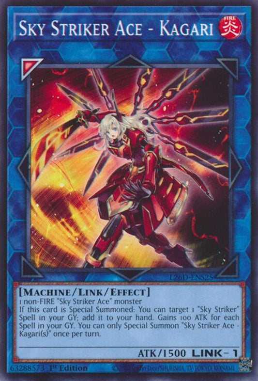 L26D-ENS25 - Sky Striker Ace - Kagari - Common - Legendary Modern Decks 2026