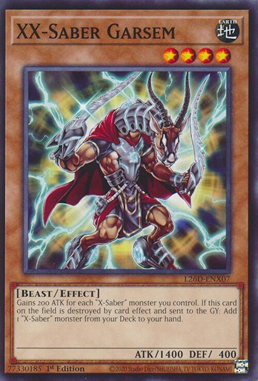L26D-ENX07 - XX-Saber Garsem - Common / Short Print - Legendary Modern Decks 2026