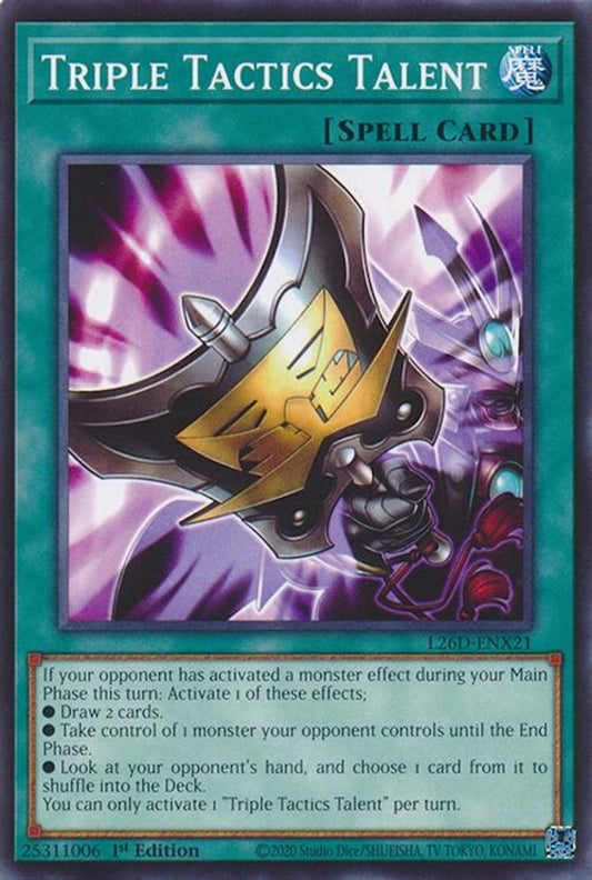 L26D-ENX21 - Triple Tactics Talent - Common - Legendary Modern Decks 2026