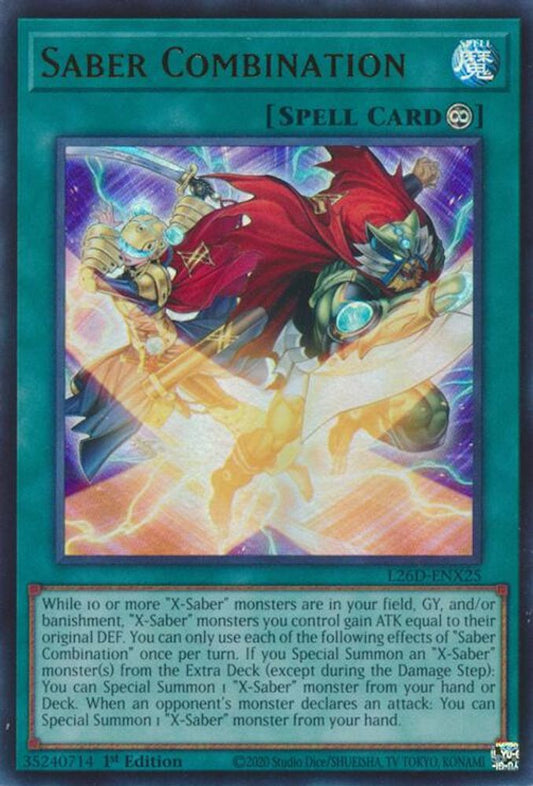 L26D-ENX25 - Saber Combination - Ultra Rare - Legendary Modern Decks 2026