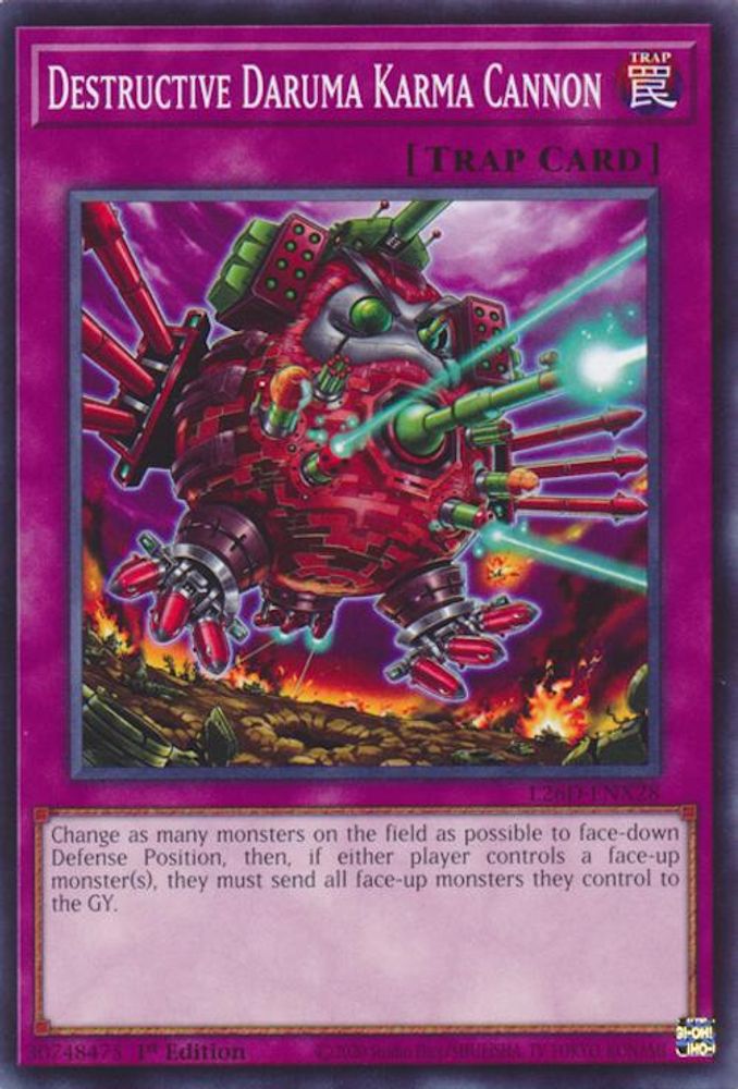 L26D-ENX28 - Destructive Daruma Karma Cannon - Common - Legendary Modern Decks 2026