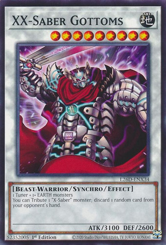 L26D-ENX34 - XX-Saber Gottoms - Common - Legendary Modern Decks 2026