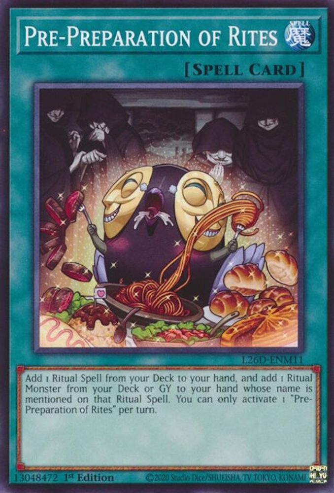 L26D-ENM11 - Pre-Preparation of Rites - Common / Short Print - Legendary Modern Decks 2026