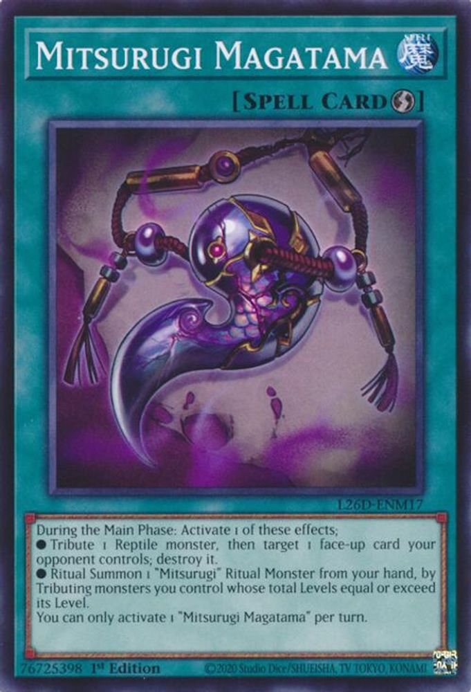 L26D-ENM17 - Mitsurugi Magatama - Common - Legendary Modern Decks 2026