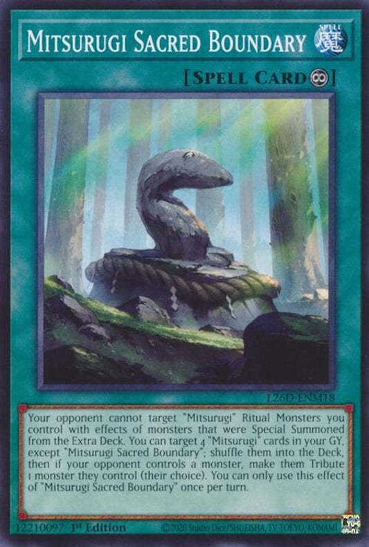 L26D-ENM18 - Mitsurugi Sacred Boundary - Common - Legendary Modern Decks 2026