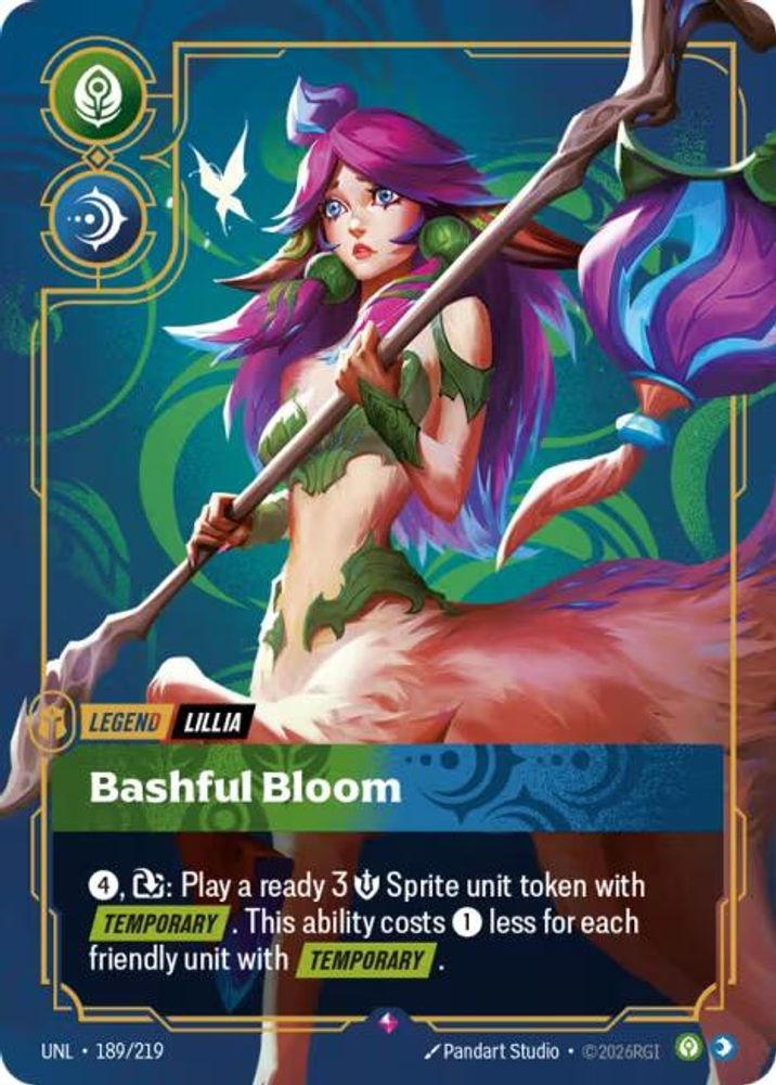 189/219 - Bashful Bloom (Foil) - Rare - Unleashed