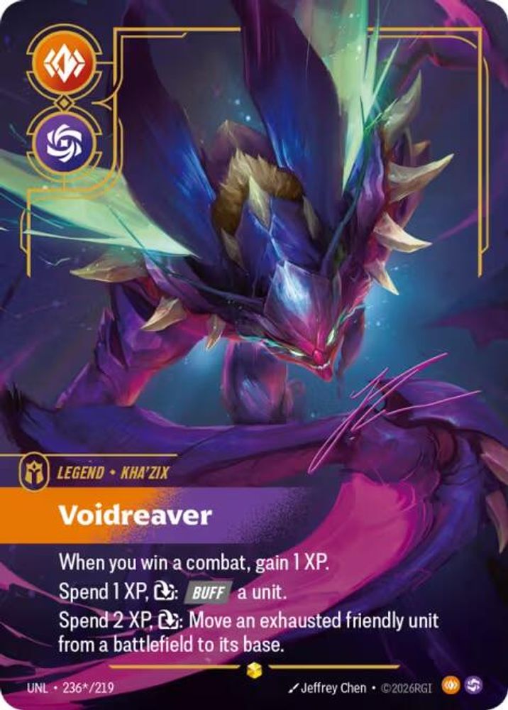 236*/219 - Kha'Zix - Voidreaver (Signature) (Foil) - Showcase - Unleashed