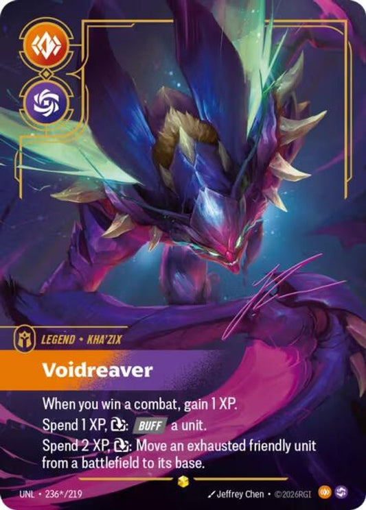 236*/219 - Kha'Zix - Voidreaver (Signature) (Foil) - Showcase - Unleashed