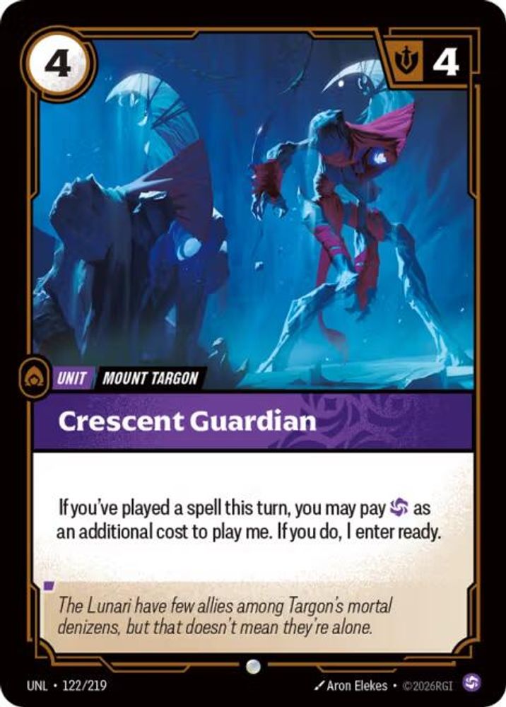 122/219 - Crescent Guardian - Common - Unleashed