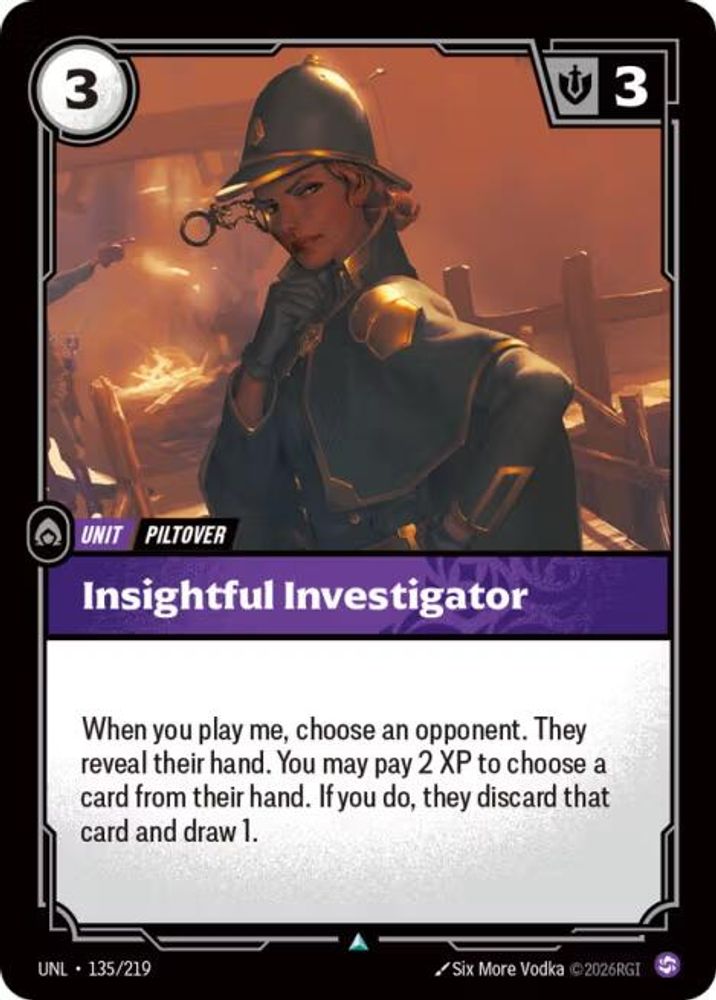 135/219 - Insightful Investigator (Foil) - Uncommon - Unleashed