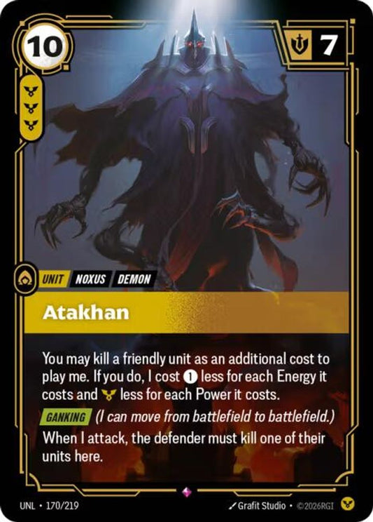 170/219 - Atakhan (Foil) - Rare - Unleashed