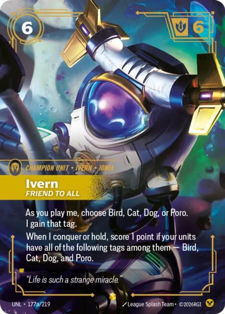 177a/219 - Ivern - Friend to All (Alternate Art) - Showcase - Unleashed