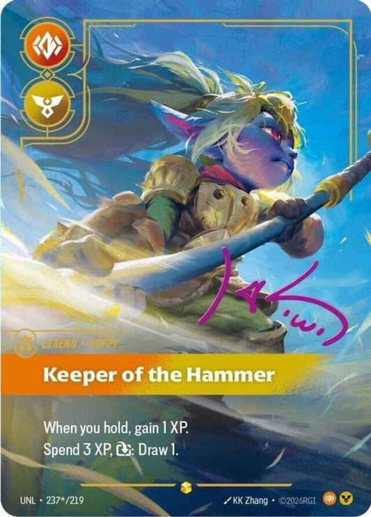 237*/219 - Poppy - Keeper of the Hammer (Signature) (Foil) - Showcase - Unleashed