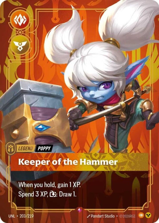 203/219 - Keeper of the Hammer (Foil) - Rare - Unleashed