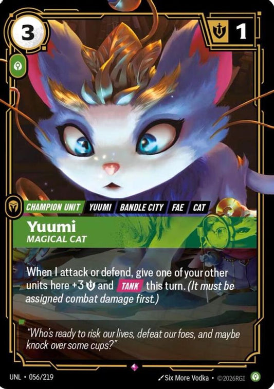 056/219 - Yuumi, Magical Cat (Foil) - Rare - Unleashed