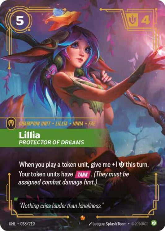 058/219 - Lillia, Protector of Dreams (Foil) - Epic - Unleashed
