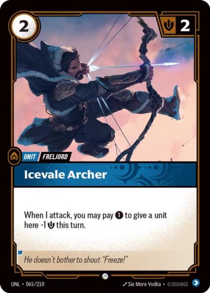065/219 - Icevale Archer - Common - Unleashed