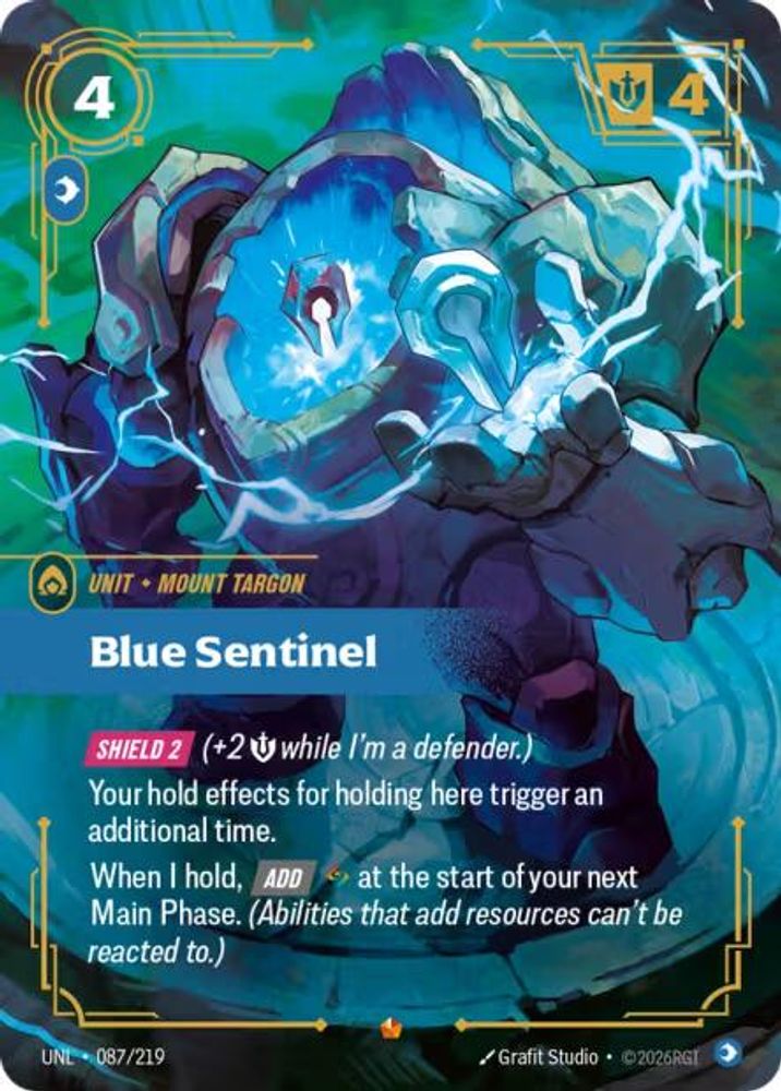 087/219 - Blue Sentinel (Foil) - Epic - Unleashed