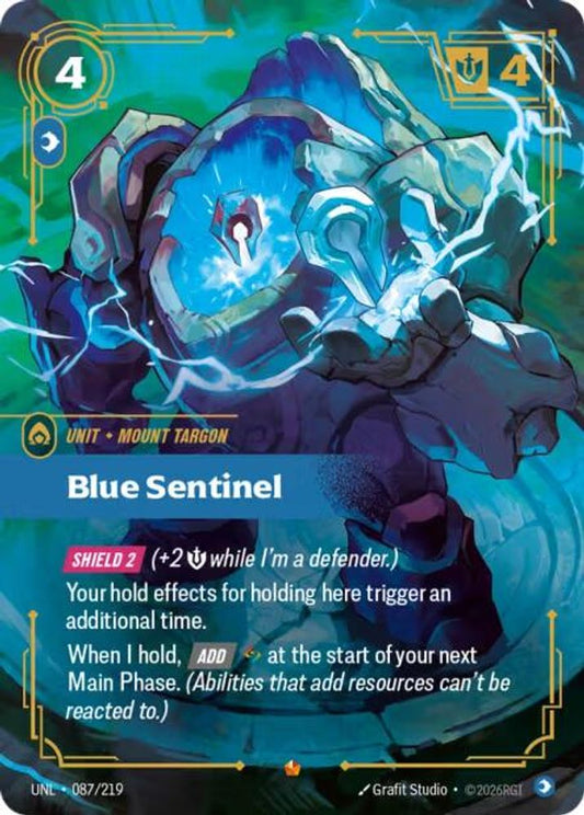 087/219 - Blue Sentinel (Foil) - Epic - Unleashed