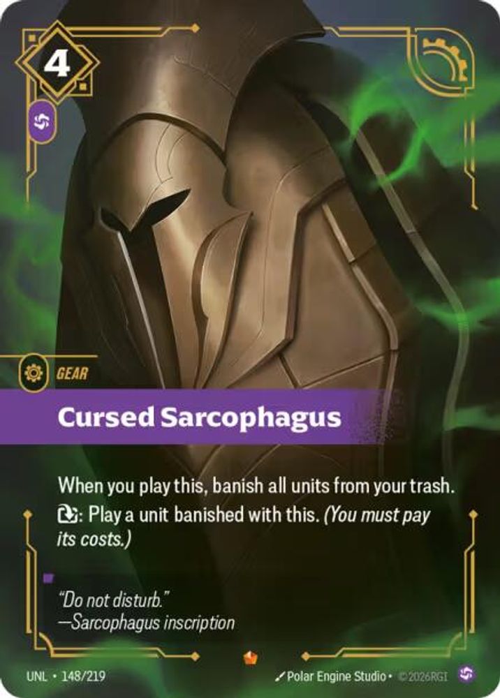 148/219 - Cursed Sarcophagus (Foil) - Epic - Unleashed
