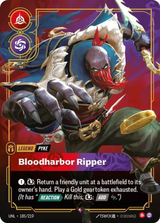 185/219 - Bloodharbor Ripper (Foil) - Rare - Unleashed