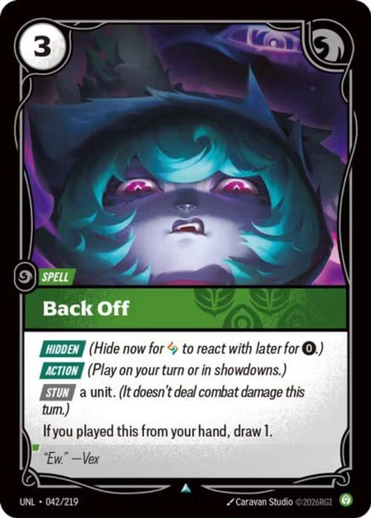 042/219 - Back Off (Foil) - Uncommon - Unleashed