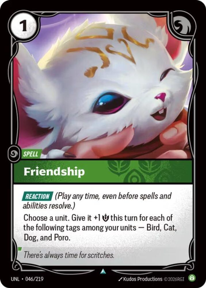 046/219 - Friendship - Uncommon - Unleashed