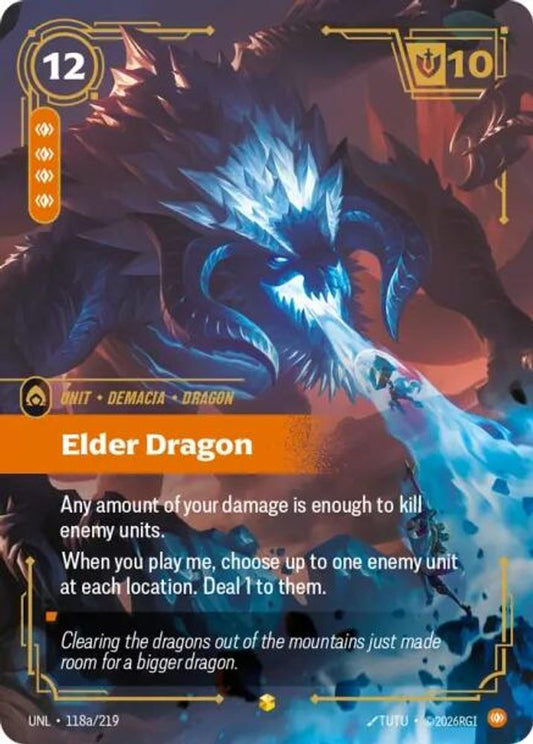 118a/219 - Elder Dragon (Alternate Art) - Showcase - Unleashed