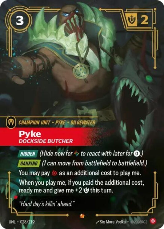 028/219 - Pyke, Dockside Butcher (Foil) - Epic - Unleashed