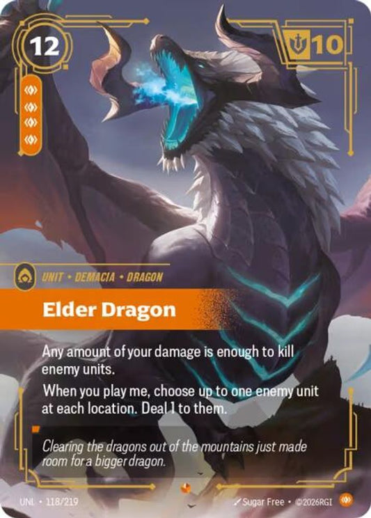 118/219 - Elder Dragon (Foil) - Epic - Unleashed