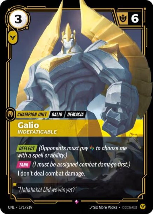 171/219 - Galio, Indefatigable (Foil) - Rare - Unleashed