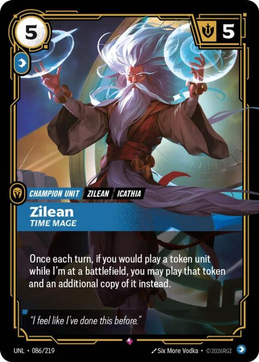 086/219 - Zilean, Time Mage (Foil) - Rare - Unleashed