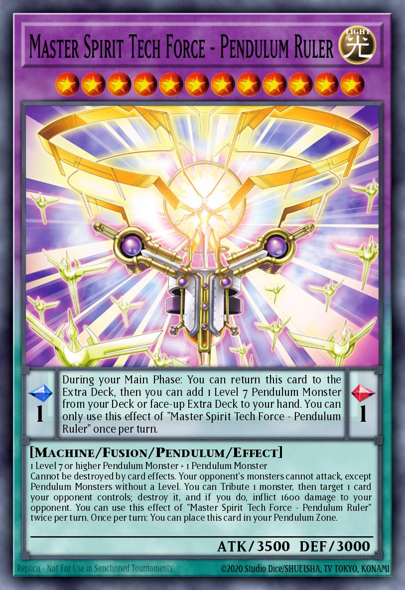 MAMO-EN027 * Master Spirit Tech Force - Pendulum Ruler * Secret Rare * Magnificent Monsters