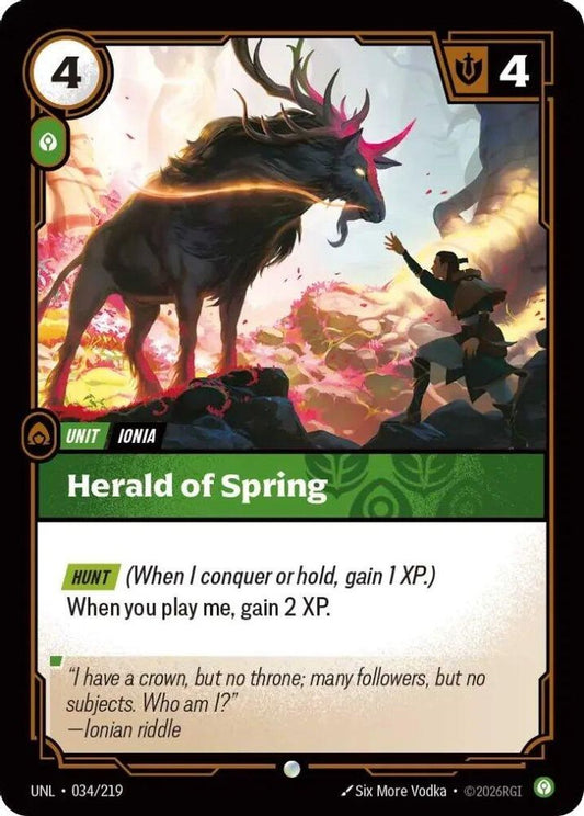 034/219 - Herald of Spring (Foil) - Common - Unleashed