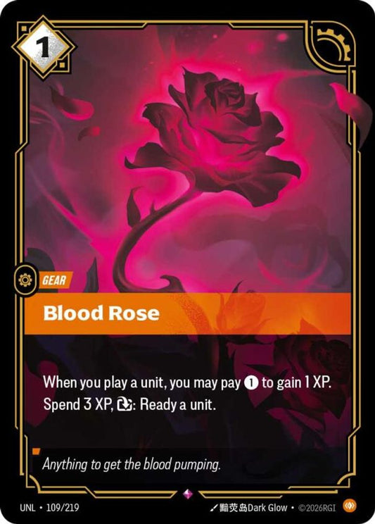 109/219 - Blood Rose (Foil) - Rare - Unleashed