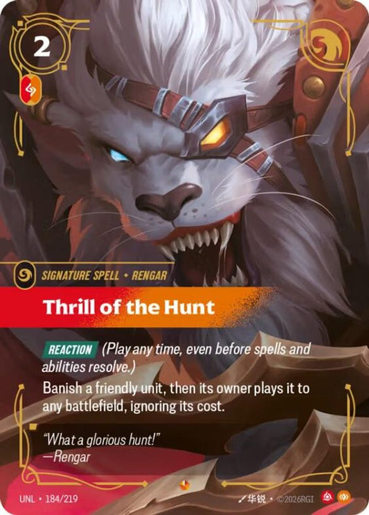 184/219 - Thrill of the Hunt (Foil) - Epic - Unleashed