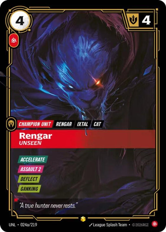 024a/219 - Rengar - Unseen (Alternate Art) - Showcase - Unleashed