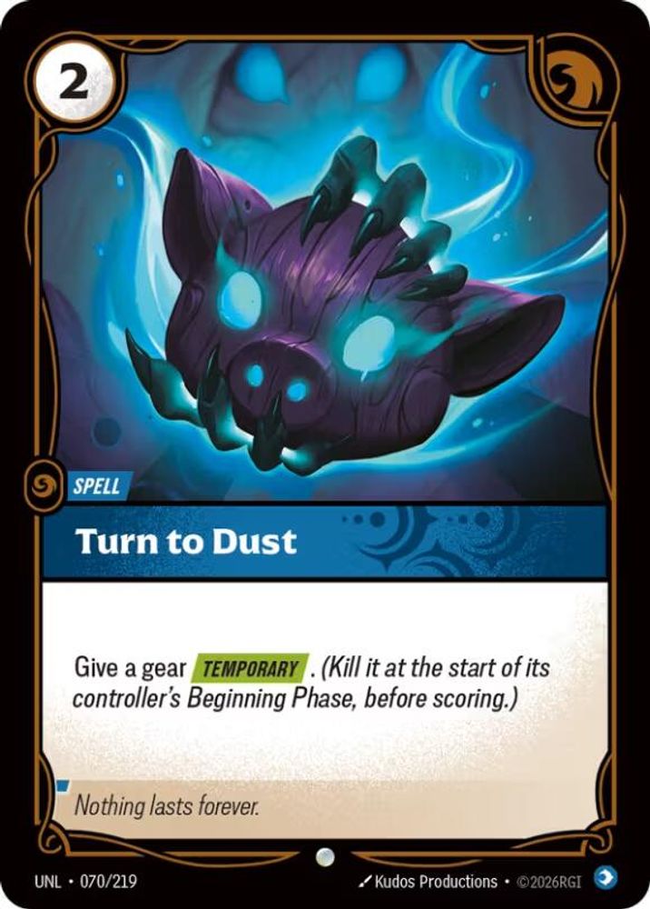 070/219 - Turn to Dust - Common - Unleashed