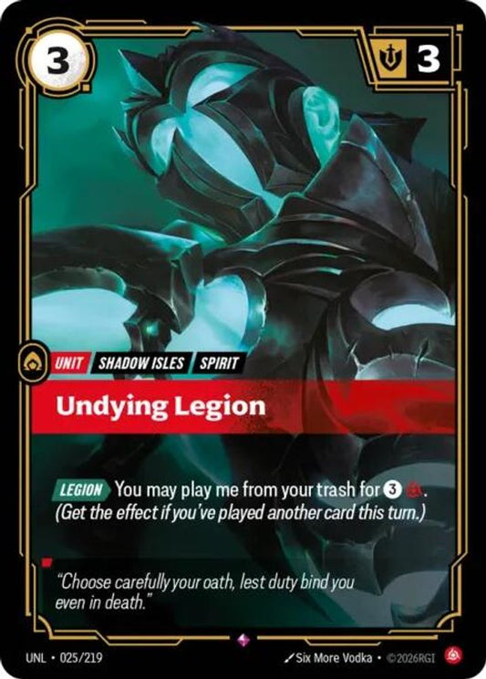 025/219 - Undying Legion (Foil) - Rare - Unleashed