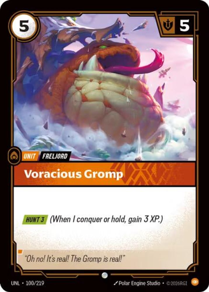 100/219 - Voracious Gromp - Common - Unleashed