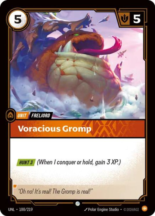 100/219 - Voracious Gromp (Foil) - Common - Unleashed