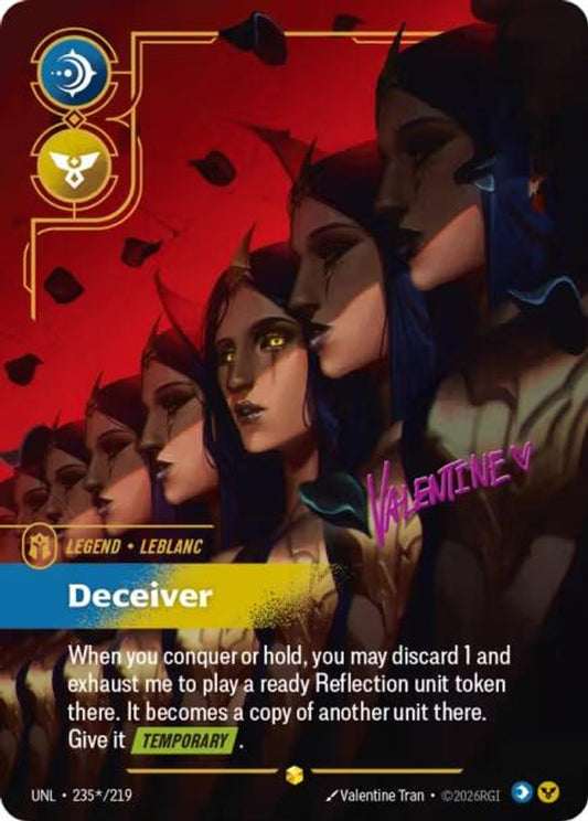 235*/219 - LeBlanc - Deceiver (Signature) (Foil) - Showcase - Unleashed