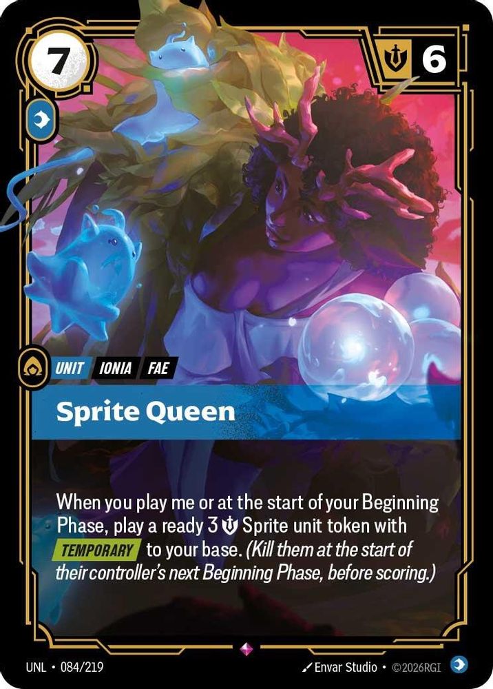 084/219 - Sprite Queen (Foil) - Rare - Unleashed