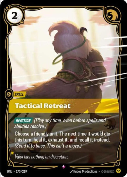 175/219 - Tactical Retreat (Foil) - Rare - Unleashed
