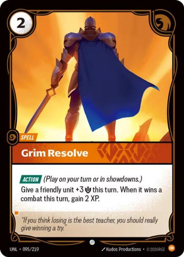 095/219 - Grim Resolve - Common - Unleashed