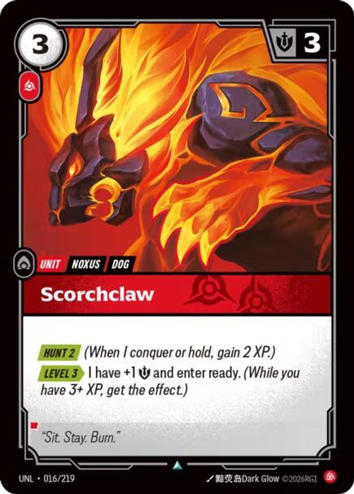 016/219 - Scorchclaw (Foil) - Uncommon - Unleashed