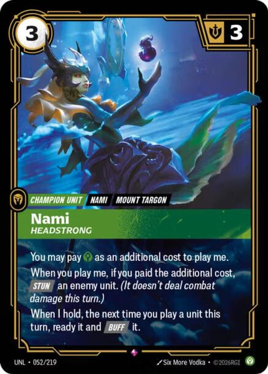 052/219 - Nami, Headstrong (Foil) - Rare - Unleashed