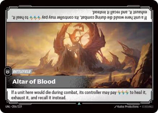 206/219 - Altar of Blood (Foil) - Uncommon - Unleashed